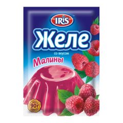 Желе зі смаком малини, 90г, ТМ IRIS, Україна
