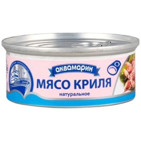 М&apos;ясо криля натуральне (креветка антарктична), 185г, ТМ Аквамарин, Україна
