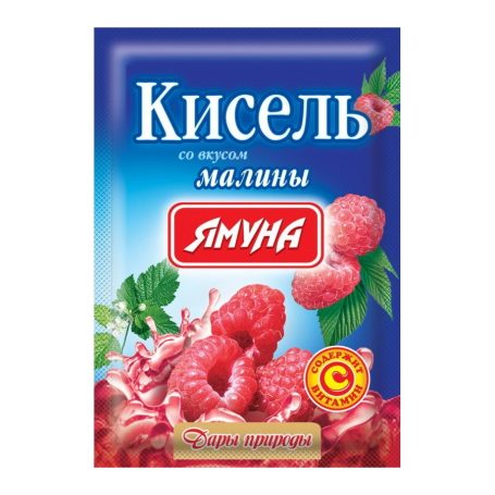 Кисіль зі смаком малина, 65г, ТМ Ямуна, Україна