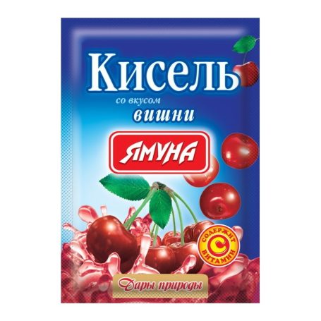 Кисіль зі смаком вишні, 65г, ТМ Ямуна, Україна