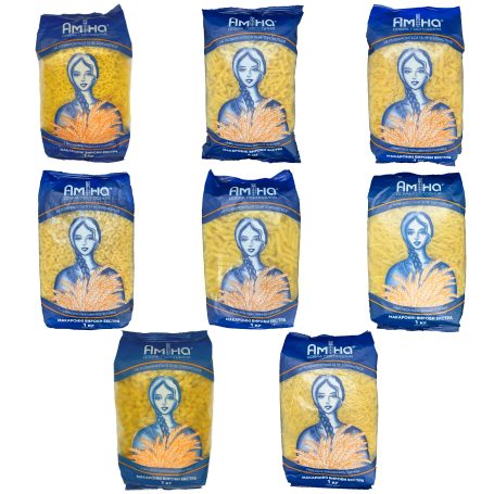 Макаронные изделия Ассорти, 1кг*10шт, ТМ Амина, Украина