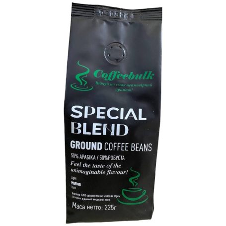 Кава зернова мелена Special blend, 225г, ТМ Coffeebulk, Україна