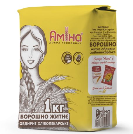Борошно житнє, 1кг, ТМ Аміна, Україна
