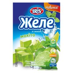 Желе зі смаком мохіто, 90г, ТМ IRIS, Україна
