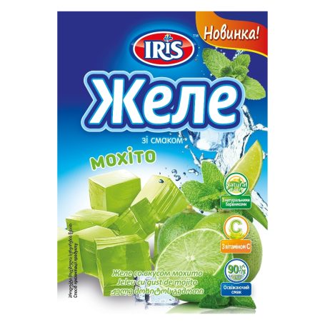 Желе зі смаком мохіто, 90г, ТМ IRIS, Україна