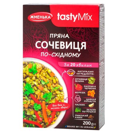 Гарнір Пряна сочевиця по-східному, 200г, ТМ Жменька, Україна