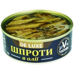 Шпроти в олії,  240г, ТМ Valmis Deluxe, Латвія
