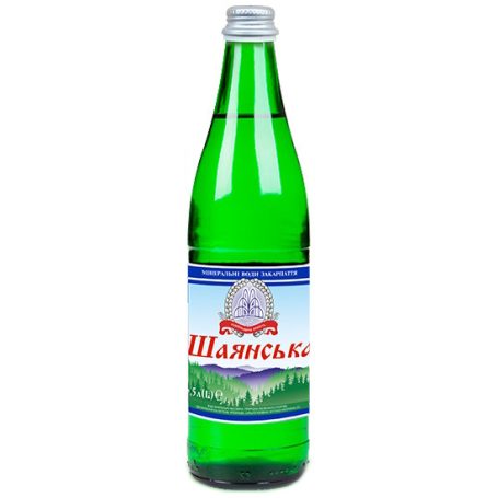 Вода минеральная газированная, 0,5л (стекло), ТМ Шаянcкая, Украина