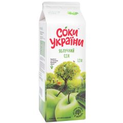 Сік яблучний, 1,9л, ТМ Соки України, Україна
