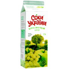 Сік яблучно-виноградний (нектар), 1,9л, ТМ Соки України, Україна