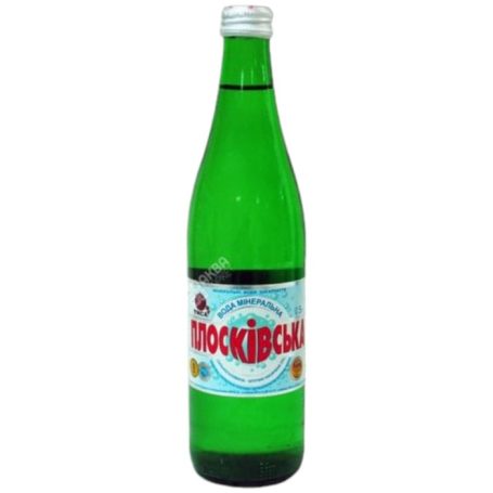 Вода минеральная газированная, 0,5л (стекло), ТМ Плосковская, Украина