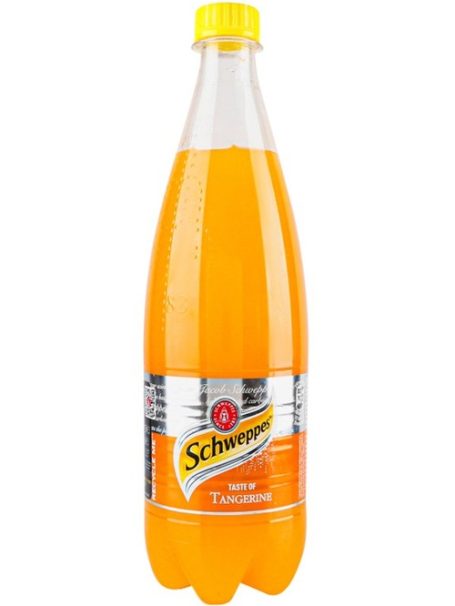 Напій соковмісний Schweppes Мандарин, 0,75л, ТМ Кока Кола, Україна