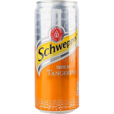 Напиток сокосодеращий Schwepppes Мандарин ж/б/, 0,33л, Украина