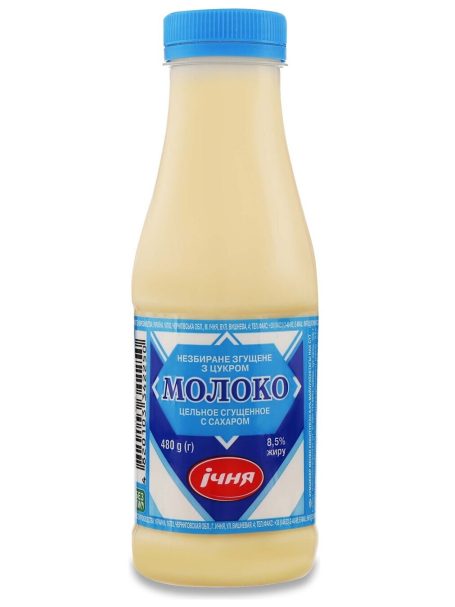 Сгущенное молоко с сахаром 8,5%, 480г, ТМ Ичня, Украина