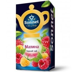 Чай пакетированный черный Малина, 20шт, ТМ Sonnet, Украина