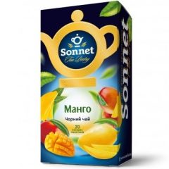 Чай пакетированный черный Манго, 20шт, ТМ Sonnet, Украина
