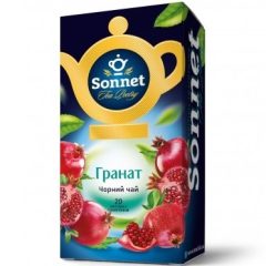 Чай пакетированный черный Гранат, 20шт, ТМ Sonnet, Украина