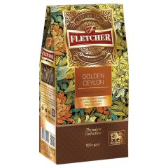 Чай листовий чорний GOLDEN CEYLON, 100г, ТМ Fletcher, Україна (50шт*уп)