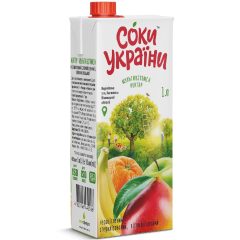 Сік мультивітаміін нектар, 1л, ТМ Соки України, Україна