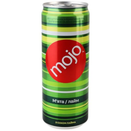 Напій м*ята-лайм, 0,33л, ТМ Mojo, Україна