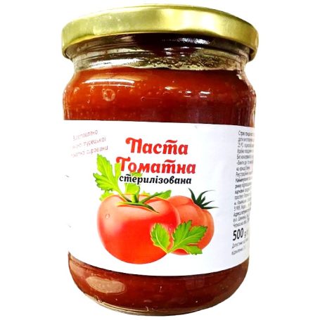 Томатная паста ДСТУ 5081:2008, 500г (стекло), ТМ MADESA, Украина (12шт*уп)