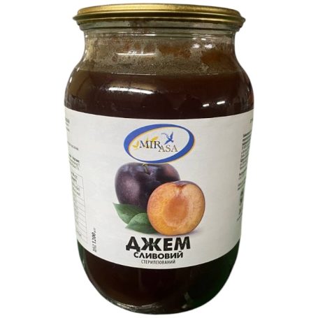 Джем сливовий, 1,2кг, ТМ Mirassa, Україна
