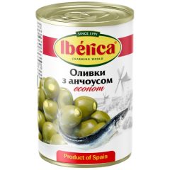 Оливки з анчоусом економ, 280г, ТМ Iberica. Україна