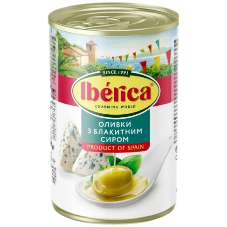 Оливки з блакитним сиром. 300г, ТМ Iberica, Україна