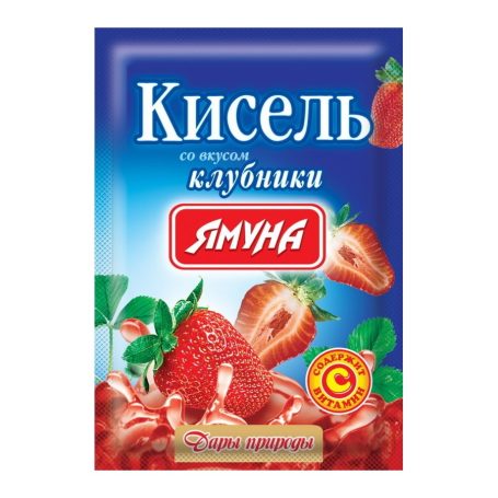 Кисель со вкусом клубники, 65г, ТМ Ямуна, Украина