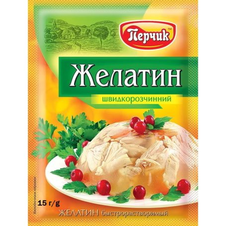 Желатин быстрорастворимый, 15г, ТМ Perchik, Украина