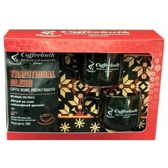 Подарочный набор (кофе RED RUBY + 2 чашки 200 мл) 250г, ТМ Coffeebulk, Украина