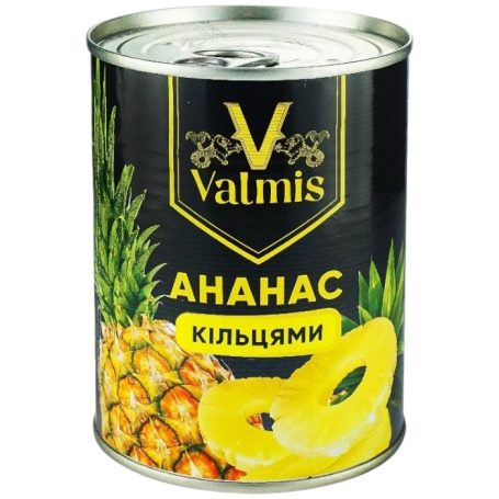 Ананас кільця в сиропі, 580мл, ТМ Valmis, Таїланд