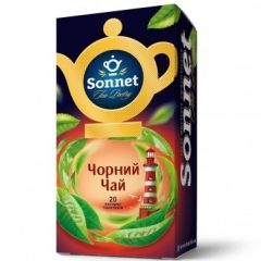 Чай пакетики черный (20шт), 30г, ТМ Sonnet, Украина