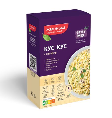 Гарнир Кус-кус с грибами, 200г, ТМ Жменька, Украина (16шт*уп)