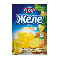 Желе зі смаком ананасу, 90г, ТМ Iris, Україна